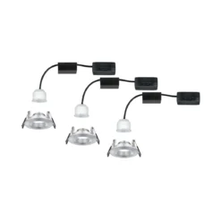 Paulmann No. 94305 Einbauleuchte Nova mini starr IP44 3x4W 2.700K Alu gedreht 230V