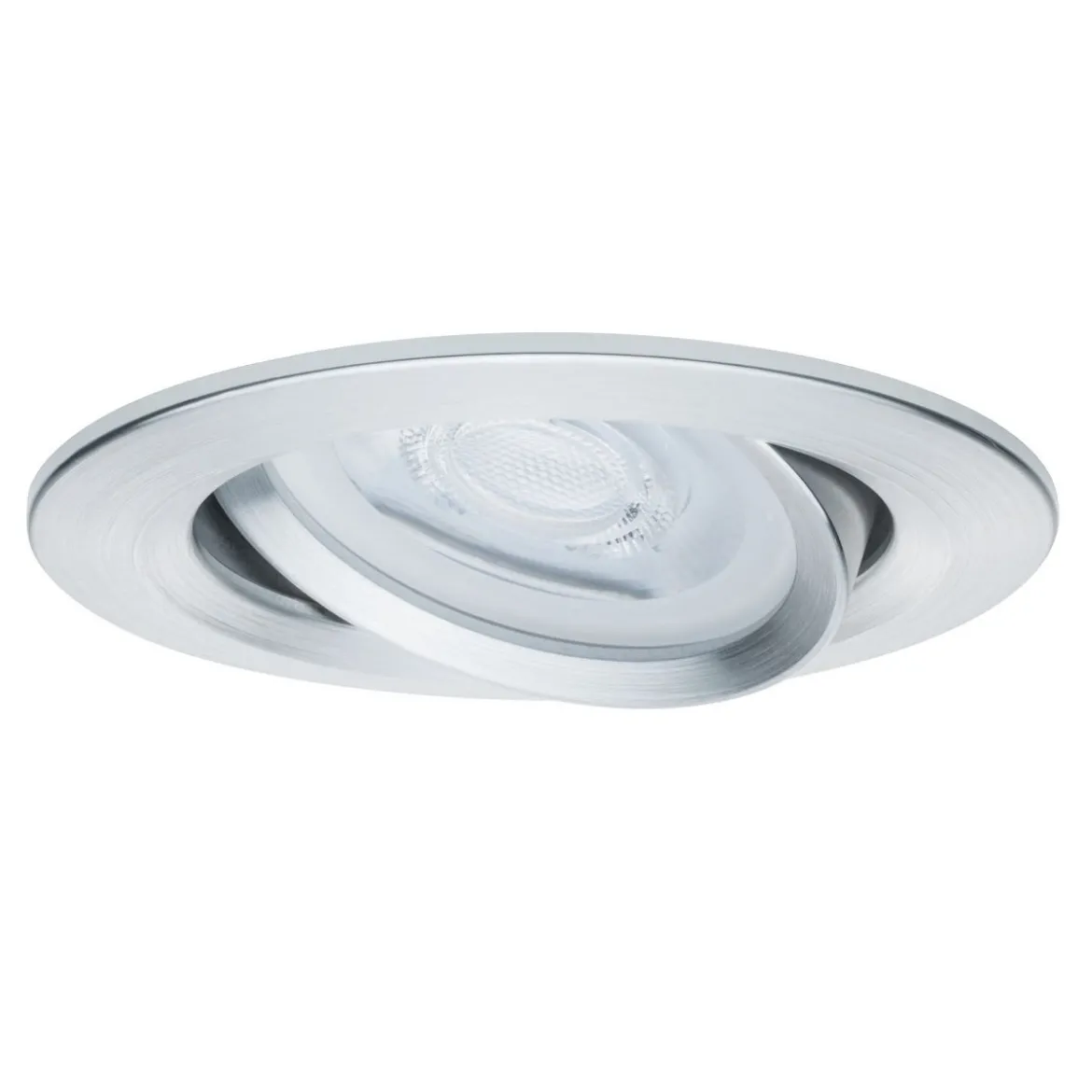 Paulmann No. 93640 Einbauleuchte Nova IP23 rund Alu gedreht 1er-Set, max. 35W GU10