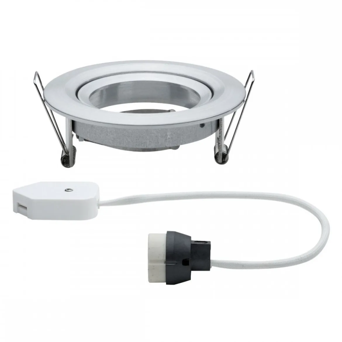 Paulmann No. 93640 Einbauleuchte Nova IP23 rund Alu gedreht 1er-Set, max. 35W GU10