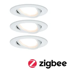 Paulmann No. 5140 Einbauleuchte Nova Coin 3x6,5W 2700K inkl. Zigbee Controller Cephei