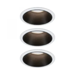 Paulmann No. 93402 Einbauleuchten Set LED Cole Weiß Schwarz 3-Step dimmbar 2700K