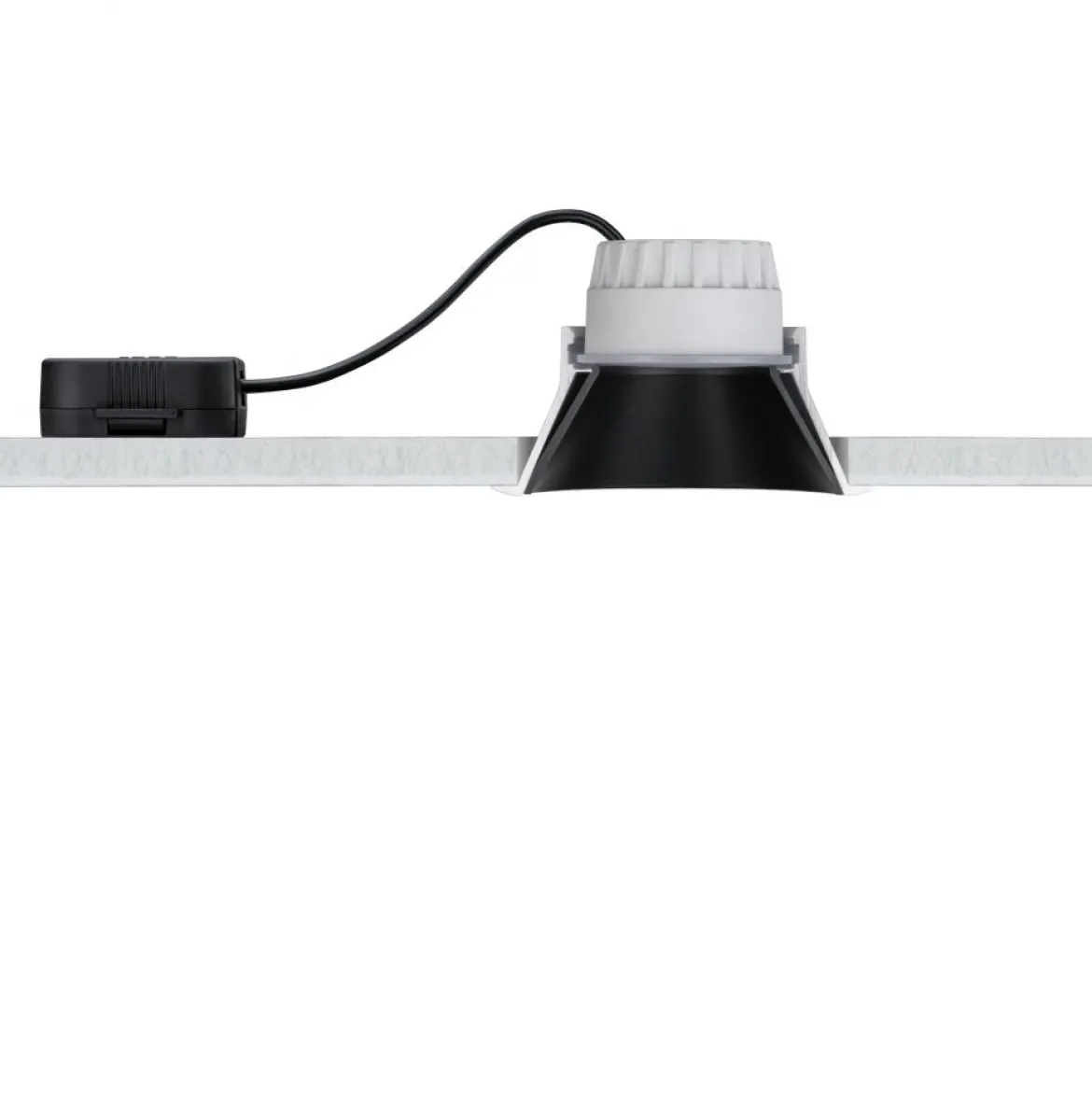 Paulmann No. 93408 Einbauleuchten Set LED Cole Silber Schwarz 3-Step dimmbar 2700K
