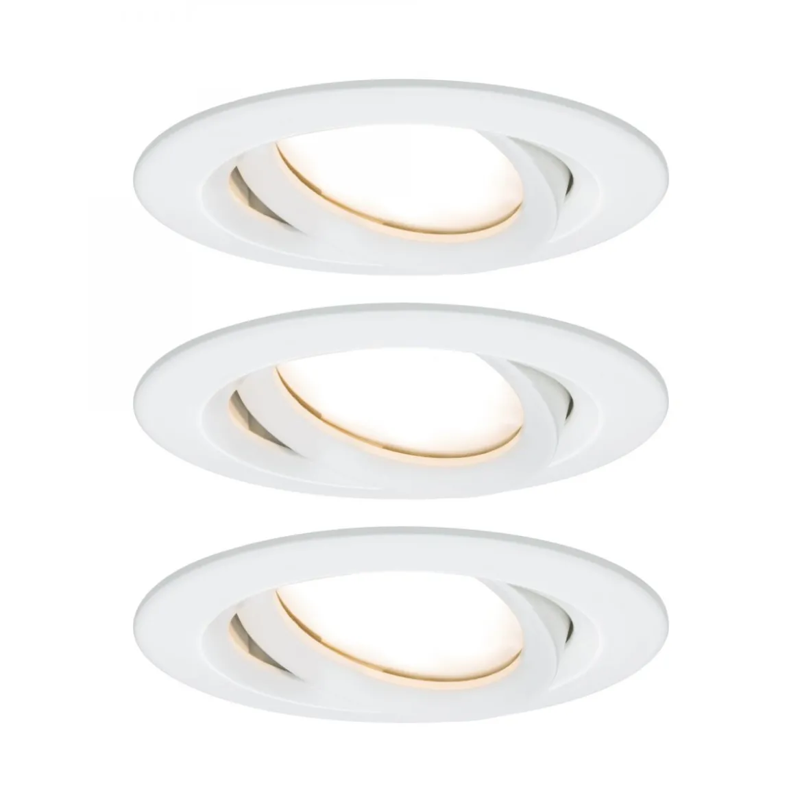Paulmann No. 93682 Einbauleuchten Set LED Nova Plus 3x6W weiß dimmbar