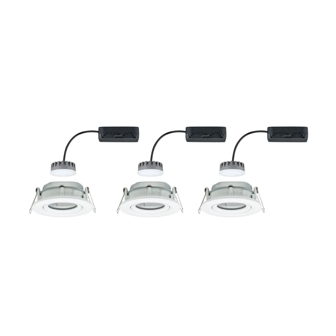 Paulmann No. 93682 Einbauleuchten Set LED Nova Plus 3x6W weiß dimmbar