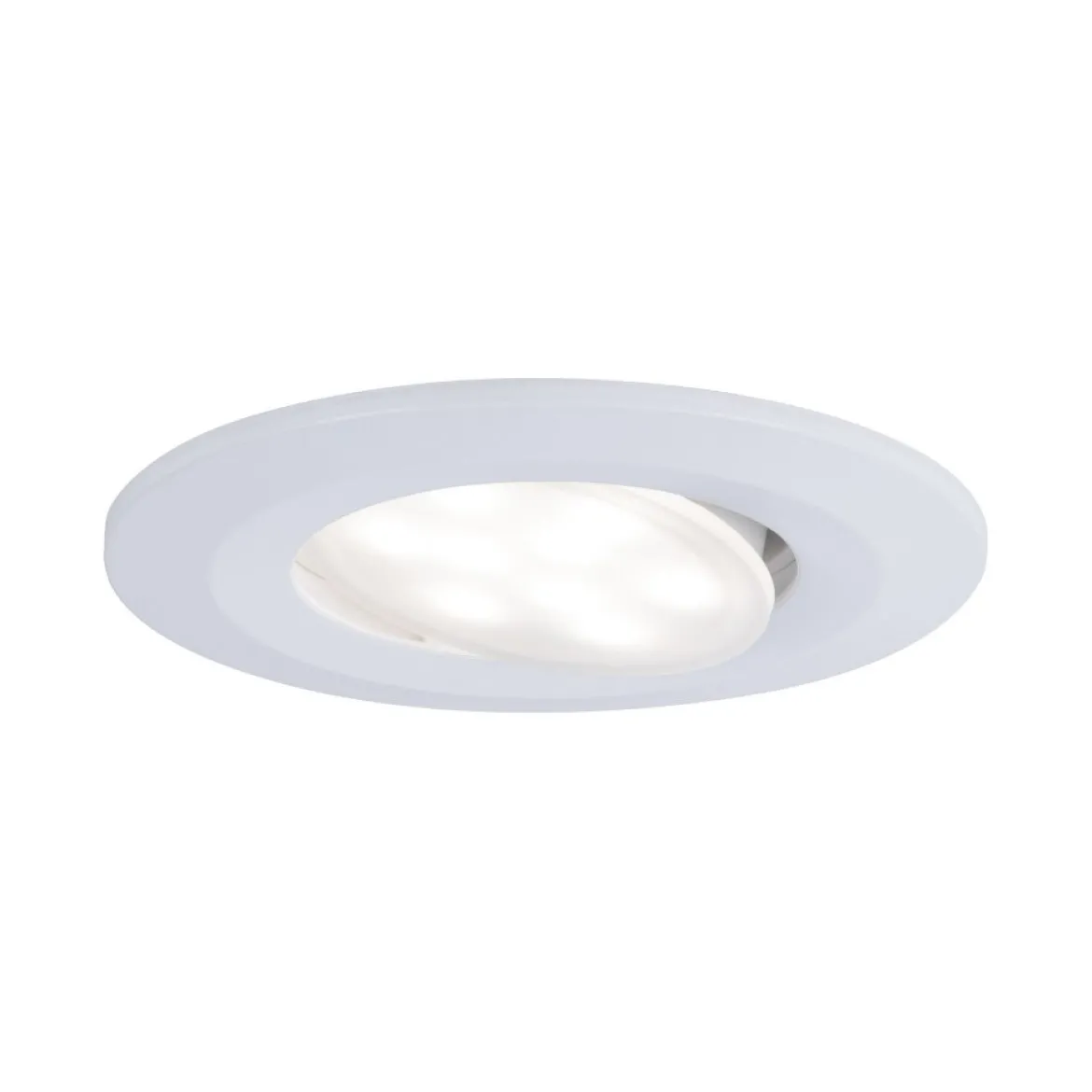 Paulmann No. 99935 Einbauleuchten Set LED Calla rund 3er-Set Weiß matt schwenkbar