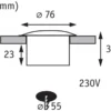 Paulmann No. 93741 Einbauleuchten Set Special Line IP65 LED Opal Neutralweiß 1er Set