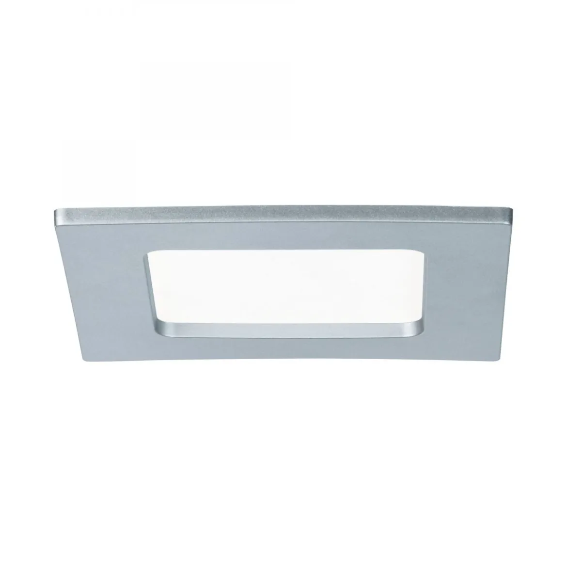 Paulmann No. 92076 Einbaupanel LED eckig 6W 4000K Chrom matt IP44 spritzwassergeschützt