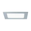 Paulmann No. 92077 Einbaupanel LED eckig 12W 4000K Chrom matt IP44 spritzwassergeschützt