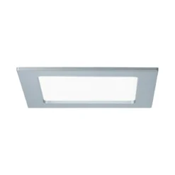 Paulmann No. 92077 Einbaupanel LED eckig 12W 4000K Chrom matt IP44 spritzwassergeschützt