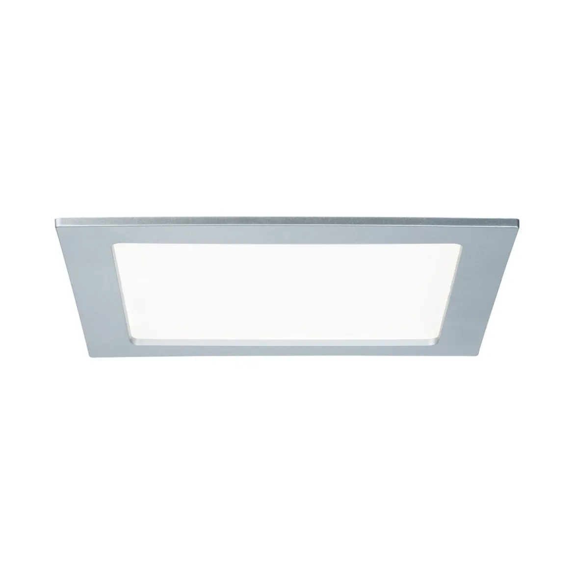 Paulmann No. 92078 Einbaupanel LED eckig 18W 4000K Chrom matt IP44 spritzwassergeschützt