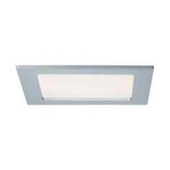 Paulmann No. 92080 Einbaupanel LED eckig 12W 2700K Chrom matt IP44 spritzwassergeschützt