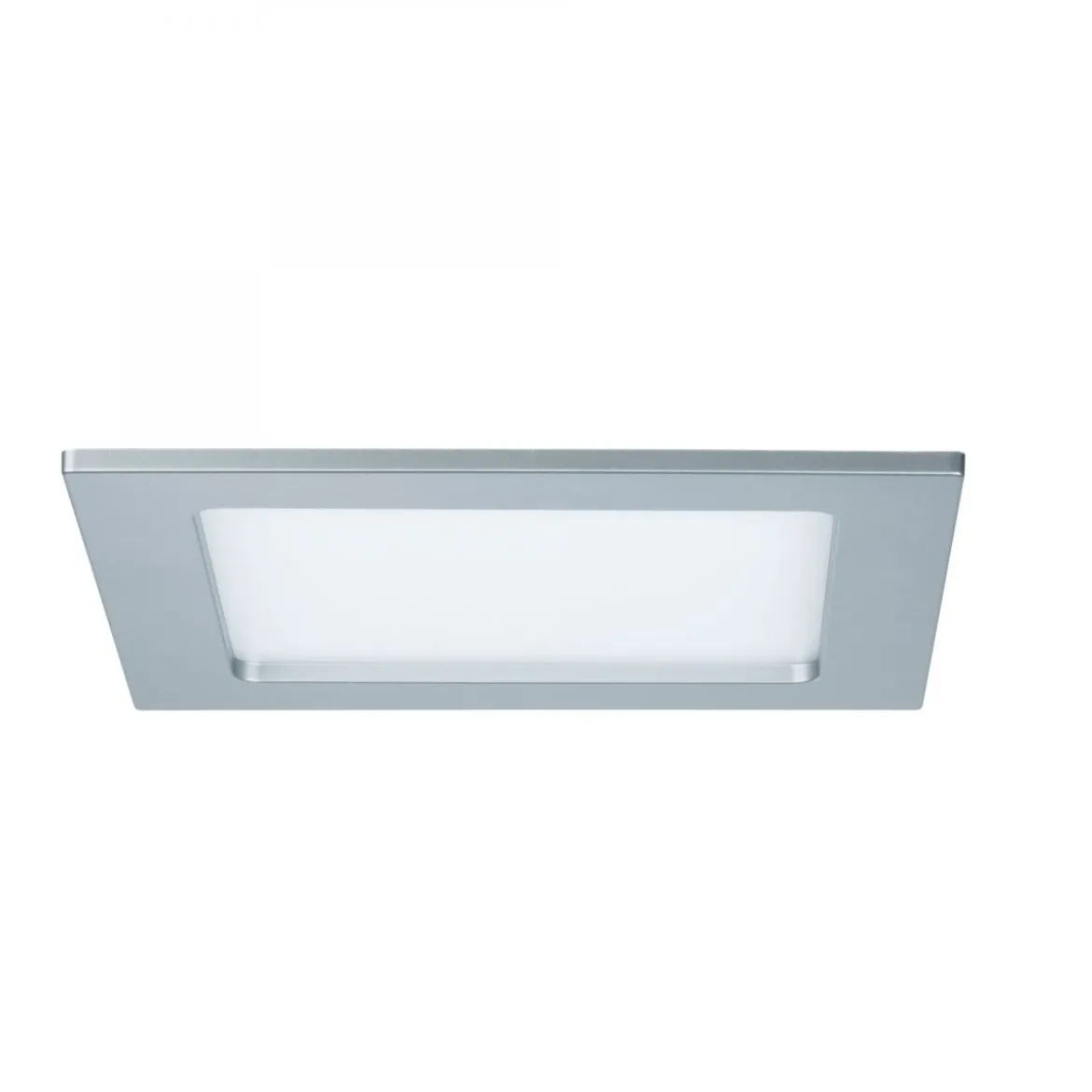 Paulmann No. 92080 Einbaupanel LED eckig 12W 2700K Chrom matt IP44 spritzwassergeschützt