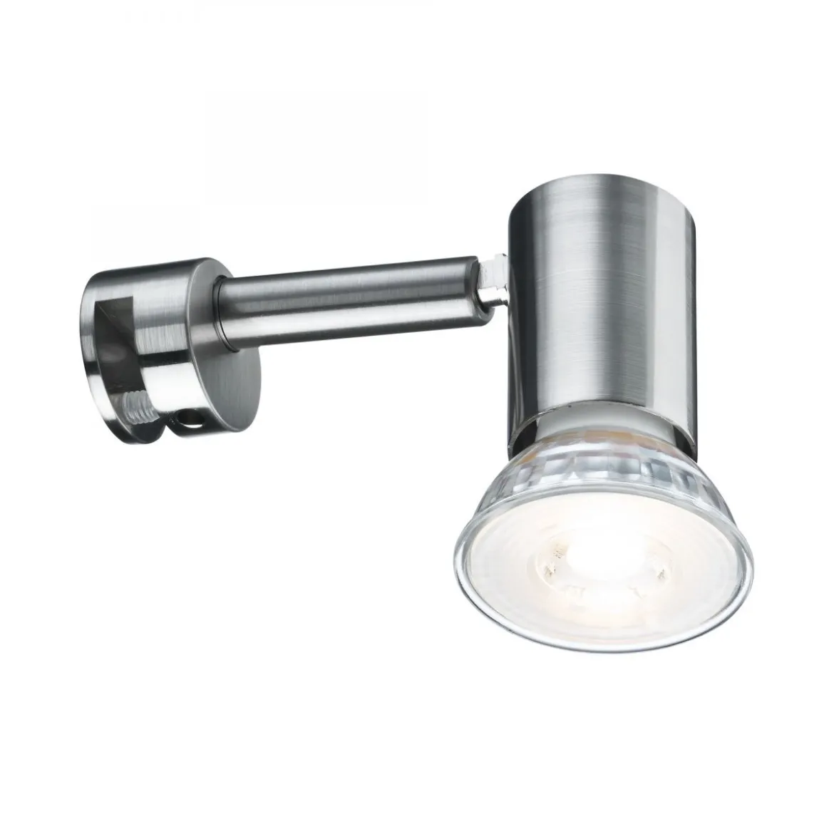 Paulmann No. 99905 Galeria Spiegelleuchte LED Simplo Eisen gebürstet inkl. Leuchtmittel 1x5,3W GU10