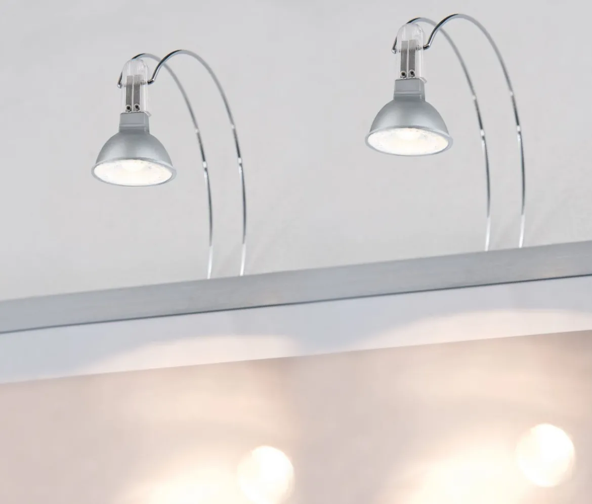 Paulmann No. 99908 Galeria Spiegelleuchte LED II Chrom inkl. Leuchtmittel 2x4W GU5,3