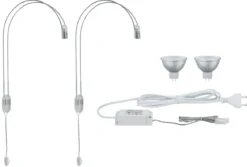 Paulmann No. 99908 Galeria Spiegelleuchte LED II Chrom inkl. Leuchtmittel 2x4W GU5,3