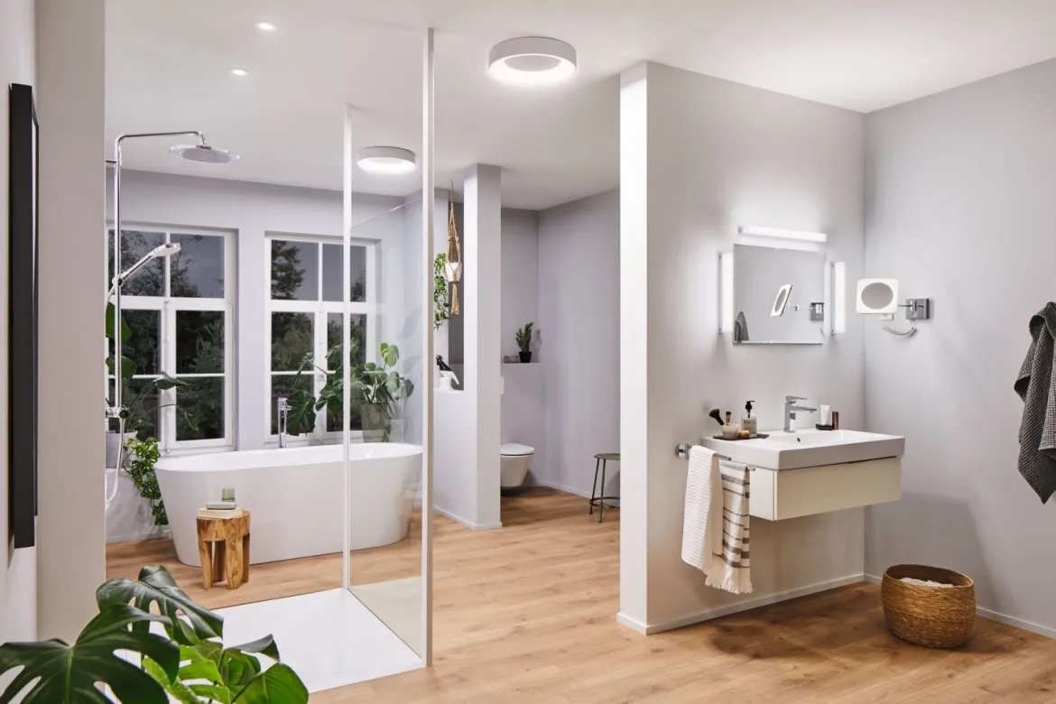 Paulmann No. 78933 HomeSpa LED Kosmetikspiegel Jora IP44 Chrom 3,3W WhiteSwitch 2.700K