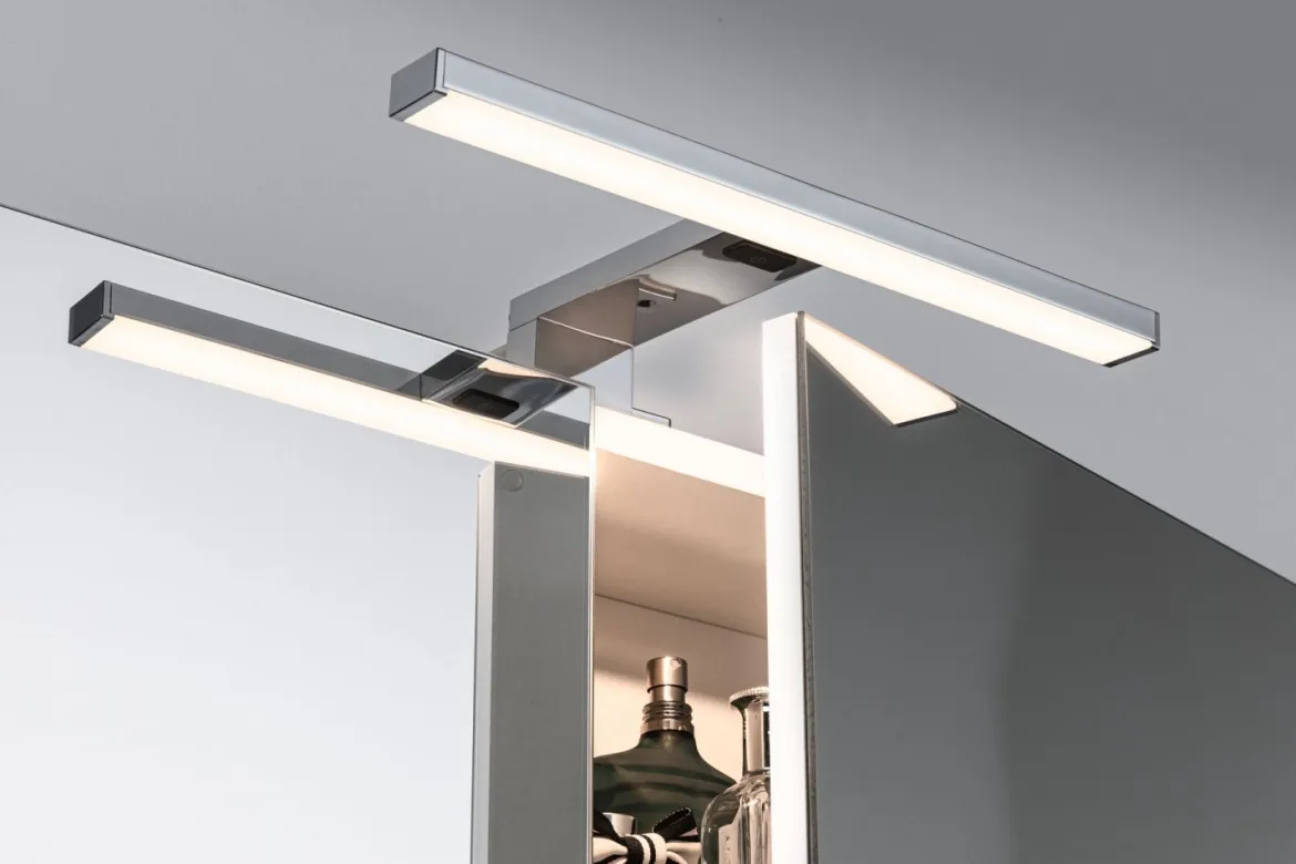 Paulmann No. 78950 HomeSpa LED Spiegelleuchte Selo IP44 Chrom 3,7W WhiteSwitch 2.700K