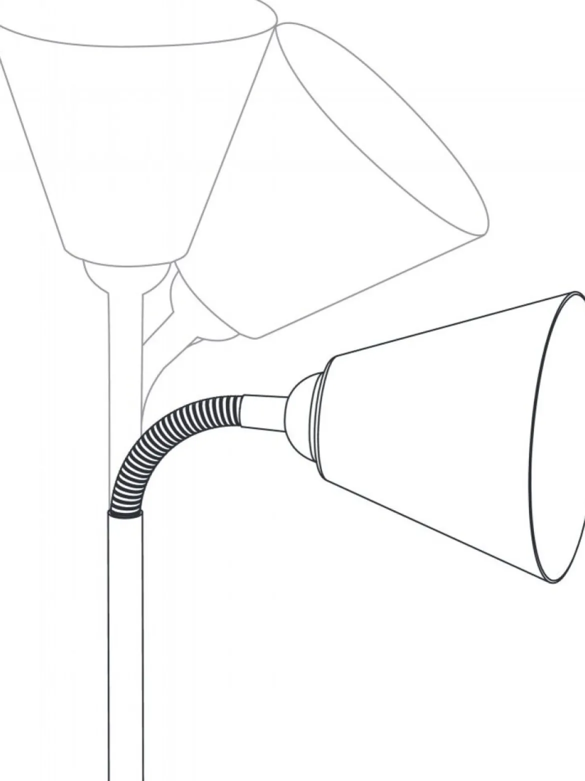 Paulmann No. 95430 Klemmleuchte Vitis Flexarm E14 Schwarz mit Schnurschalter