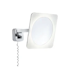 Paulmann No. 70468 Kosmetikspiegel Bela LED IP44 5,7W Chrom, Weiß, Spiegel, Metall