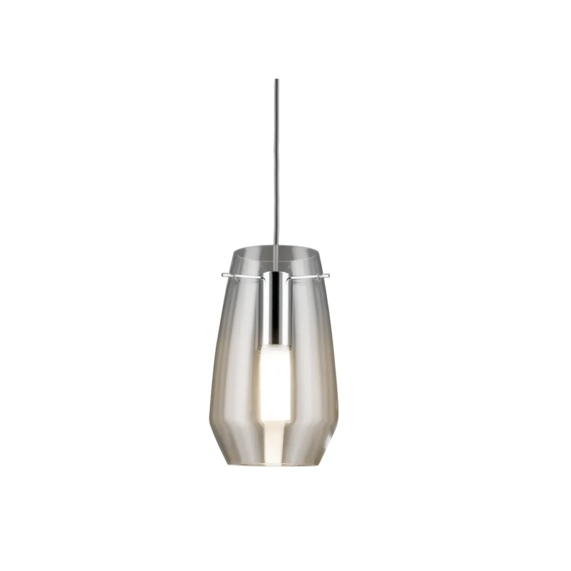 Paulmann No. 95351 Lampenschirm URail 2Easy Glas Vento Klar Glas
