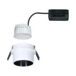 Paulmann No. 93376 LED Einbauleuchte Gil 6W IP44 2700K Weiß Schwarz 3-Stufen dimmbar