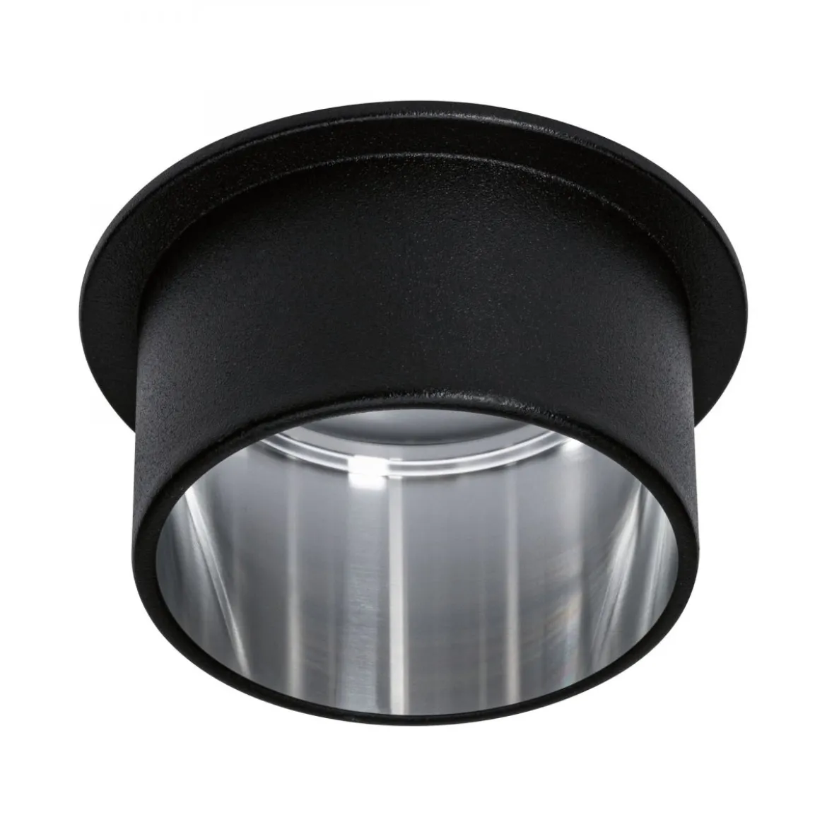 Paulmann No. 93382 LED Einbauleuchte Gil 6W IP44 2700K Schwarz Eisen 3-Stufen dimmbar