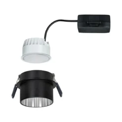 Paulmann No. 93382 LED Einbauleuchte Gil 6W IP44 2700K Schwarz Eisen 3-Stufen dimmbar