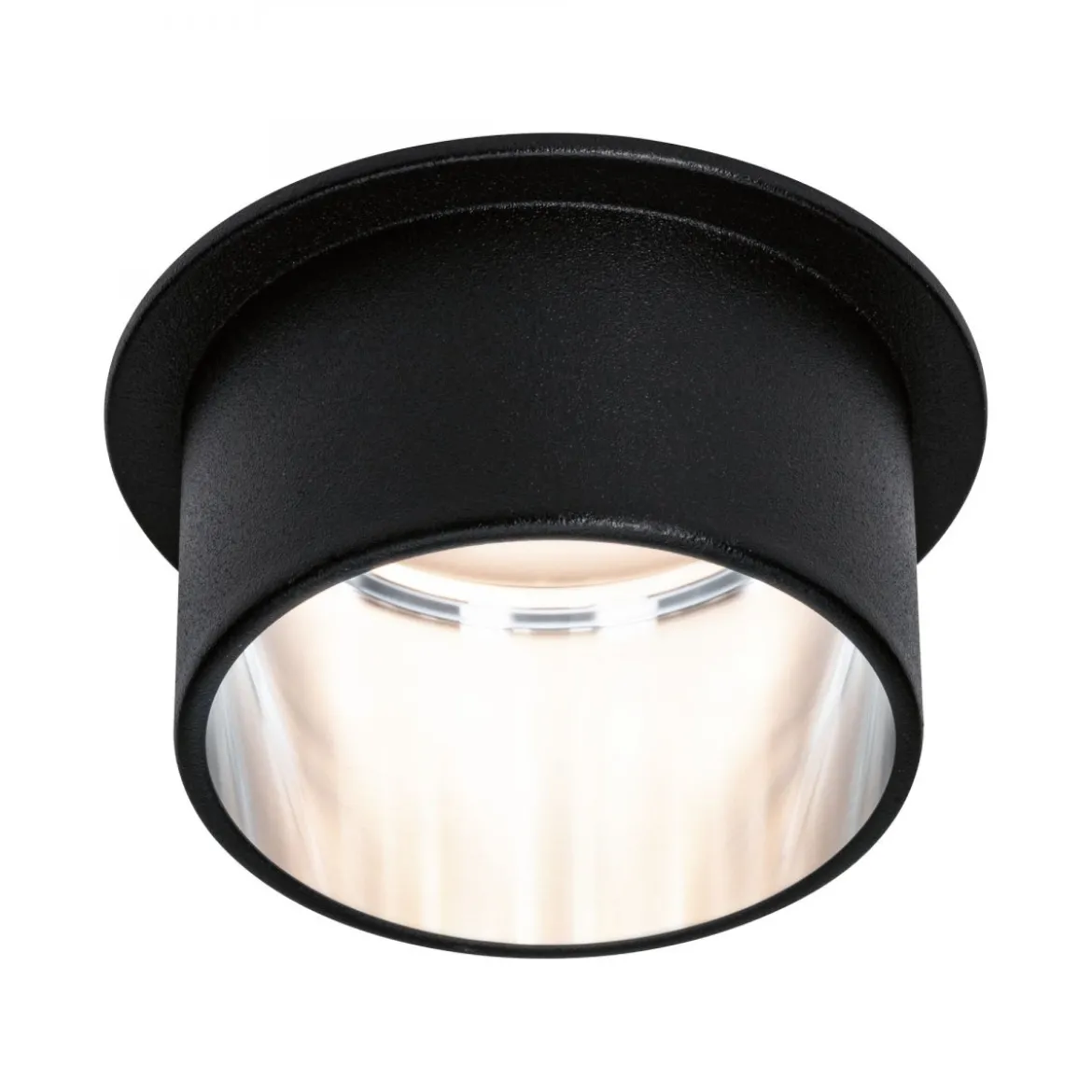 Paulmann No. 93382 LED Einbauleuchte Gil 6W IP44 2700K Schwarz Eisen 3-Stufen dimmbar