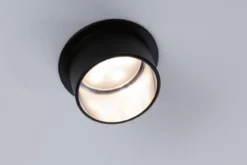 Paulmann No. 93383 LED Einbauleuchten Set Gil 6W IP44 2700K Schwarz Eisen gebürstet 3-Step dimmbar