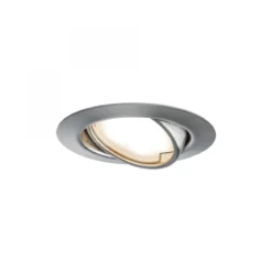 Paulmann No. 93421 LED Einbauleuchten Set Base Coin schwenkbar, 3 x 5W Eisen gebürstet