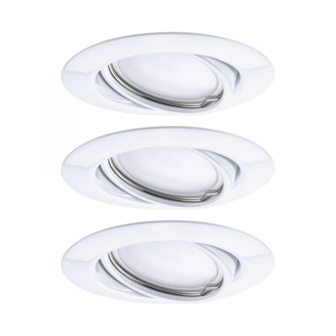Paulmann No. 93422 LED Einbauleuchten Set Base schwenkbar, 3 x 5W Weiß