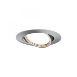 Paulmann No. 93425 LED Einbauleuchten Set Base Coin schwenkbar, 3 x 5W Eisen gebürstet dimmbar