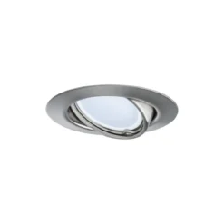 Paulmann No. 93425 LED Einbauleuchten Set Base Coin schwenkbar, 3 x 5W Eisen gebürstet dimmbar