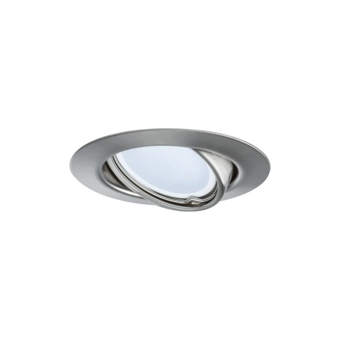 Paulmann No. 93425 LED Einbauleuchten Set Base Coin schwenkbar, 3 x 5W Eisen gebürstet dimmbar