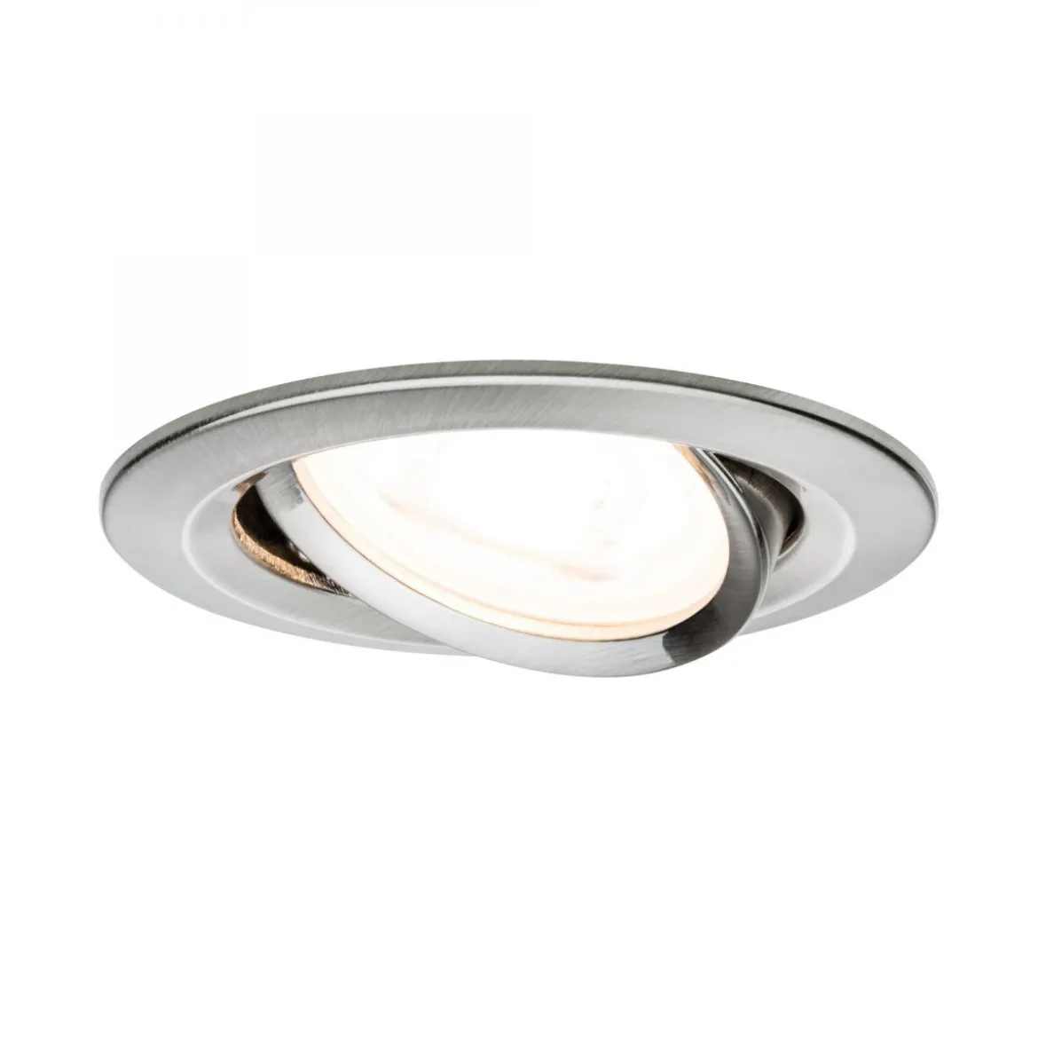 Paulmann No. 93428 LED Einbauleuchte Nova rund 6,5W GU10 Eisen 1er-Set schwenkbar