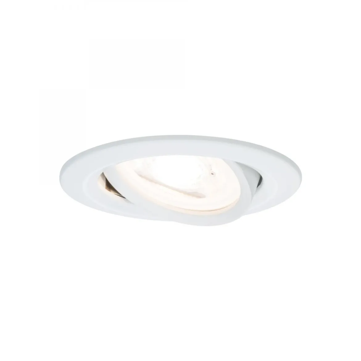 Paulmann No. 93431 LED Einbauleuchten Nova rund 6,5W GU10 Weiß matt 3er-Set schwenkbar