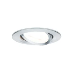 Paulmann No. 93433 LED Einbauleuchten Nova rund 6,5W GU10 Alu 3er-Set schwenkbar