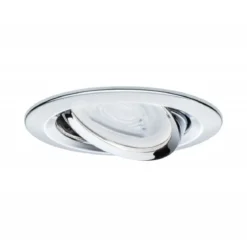 Paulmann No. 93434 LED Einbauleuchten Nova rund 6,5W GU10 Chrom 3er-Set schwenkbar
