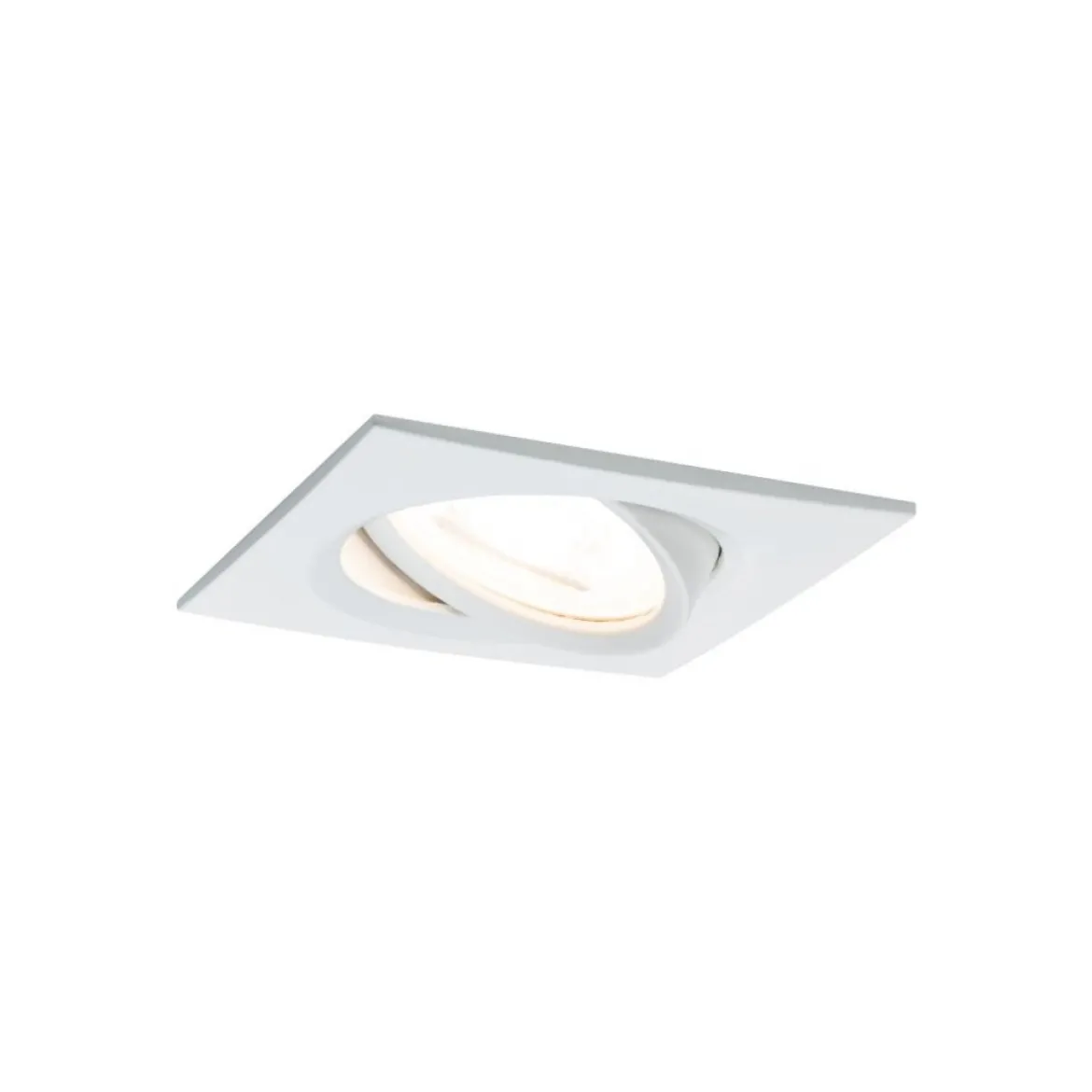 Paulmann No. 93436 LED Einbauleuchte Nova eckig 6,5W GU10 Weiß matt 3er-Set schwenkbar