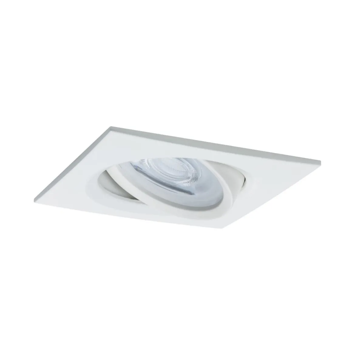 Paulmann No. 93436 LED Einbauleuchte Nova eckig 6,5W GU10 Weiß matt 3er-Set schwenkbar