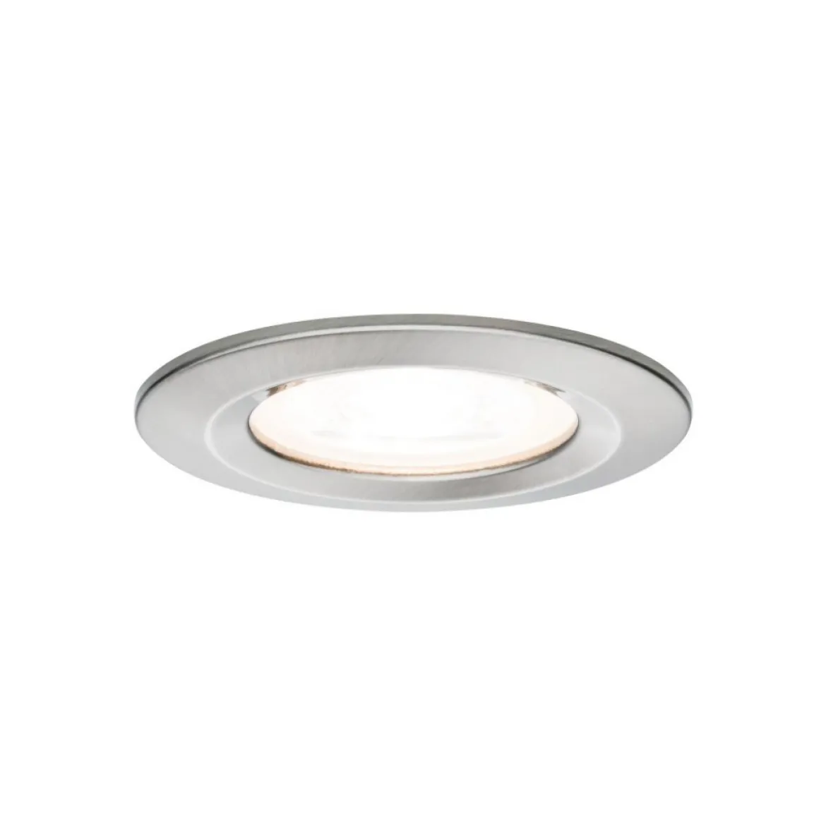 Paulmann No. 93440 LED Einbauleuchte Nova rund 6,5W GU10 Eisen 3er-Set starr IP44