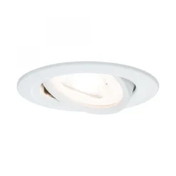 Paulmann No. 93466 LED Einbauleuchte Nova rund 6,5W GU10 Weiß matt 1er-Set dimmbar
