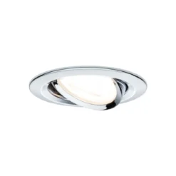 Paulmann No. 93470 LED Einbauleuchten Nova rund 6,5W GU10 Chrom 3er-Set dimmbar