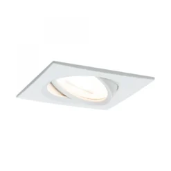 Paulmann No. 93471 LED Einbauleuchte Nova eckig 6,5W GU10 Weiß matt 1er-Set dimmbar
