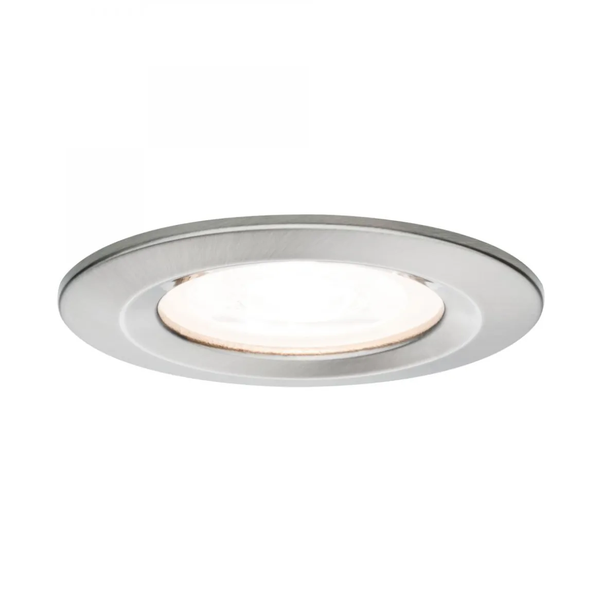 Paulmann No. 93475 LED Einbauleuchte Nova rund 6,5W GU10 Eisen 1er-Set IP44 dimmbar