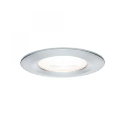 Paulmann No. 93480 LED Einbauleuchte Nova rund 6,5W GU10 Alu 3er-Set IP44 dimmbar