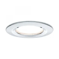 Paulmann No. 93481 LED Einbauleuchte Nova rund 6,5W GU10 Alu 3er-Set IP44 dimmbar