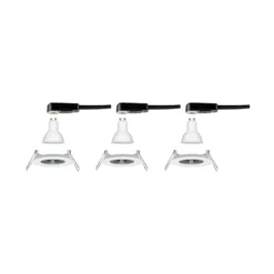 Paulmann No. 92980 LED Einbauleuchte Nova rund 3x6,5W GU10 Weiß 4000K IP44