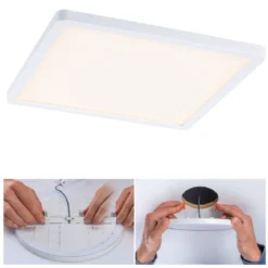 Paulmann No. 93054 LED Einbaupanel Areo VariFit eckig IP44 3-Stufen-dimmbar 230mm 3000K