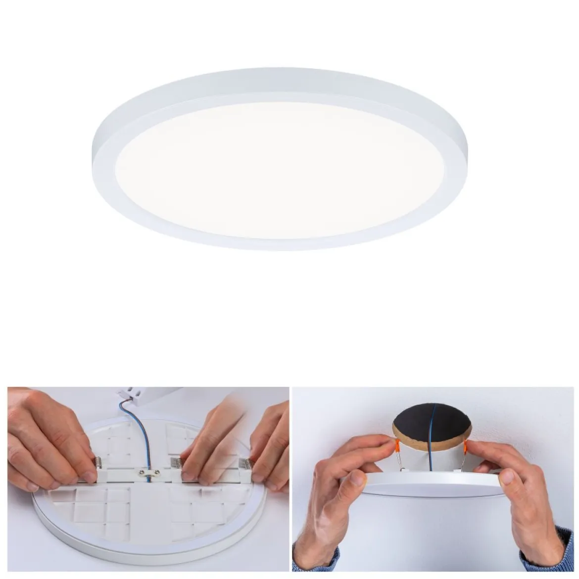 Paulmann No. 93055 LED Einbaupanel Areo VariFit Weiß IP44 3-Stufen-dimmbar 175mm 4000K